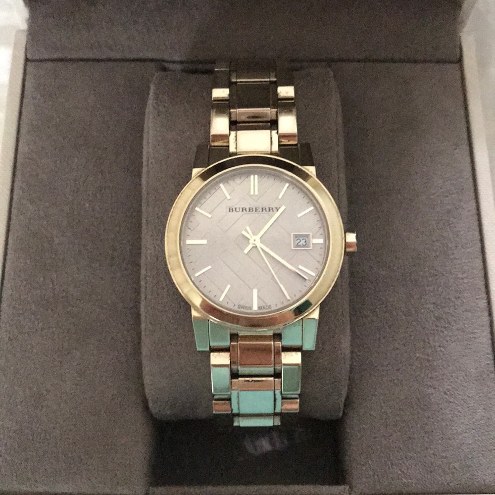 Gently used Burberry watch